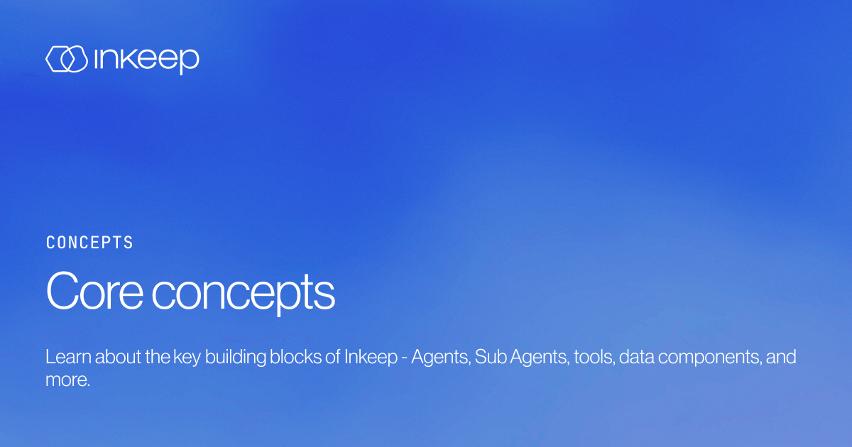 Core concepts - Inkeep Open Source Docs